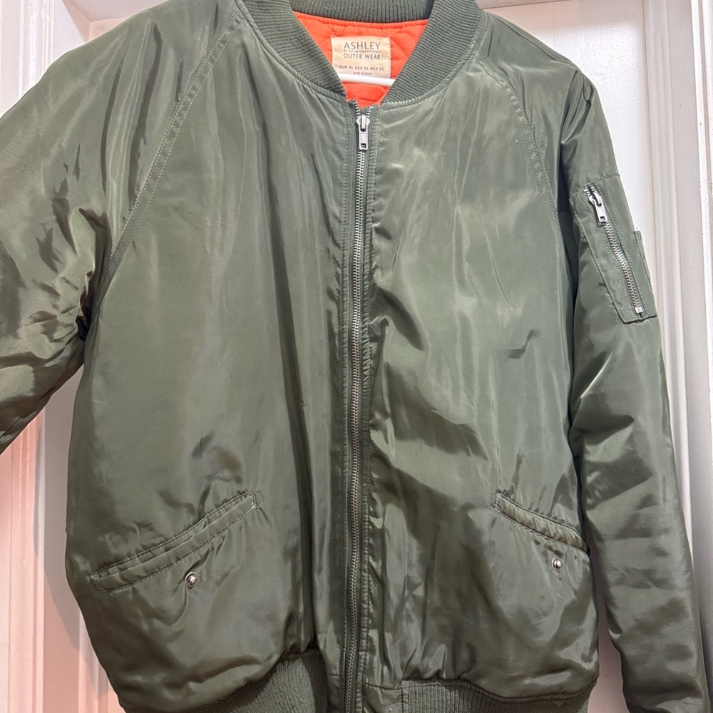 Ashley By 26 International Khaki Bomber Jacket